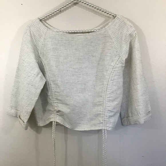 Zara Tops - Zara Linen Crop Top